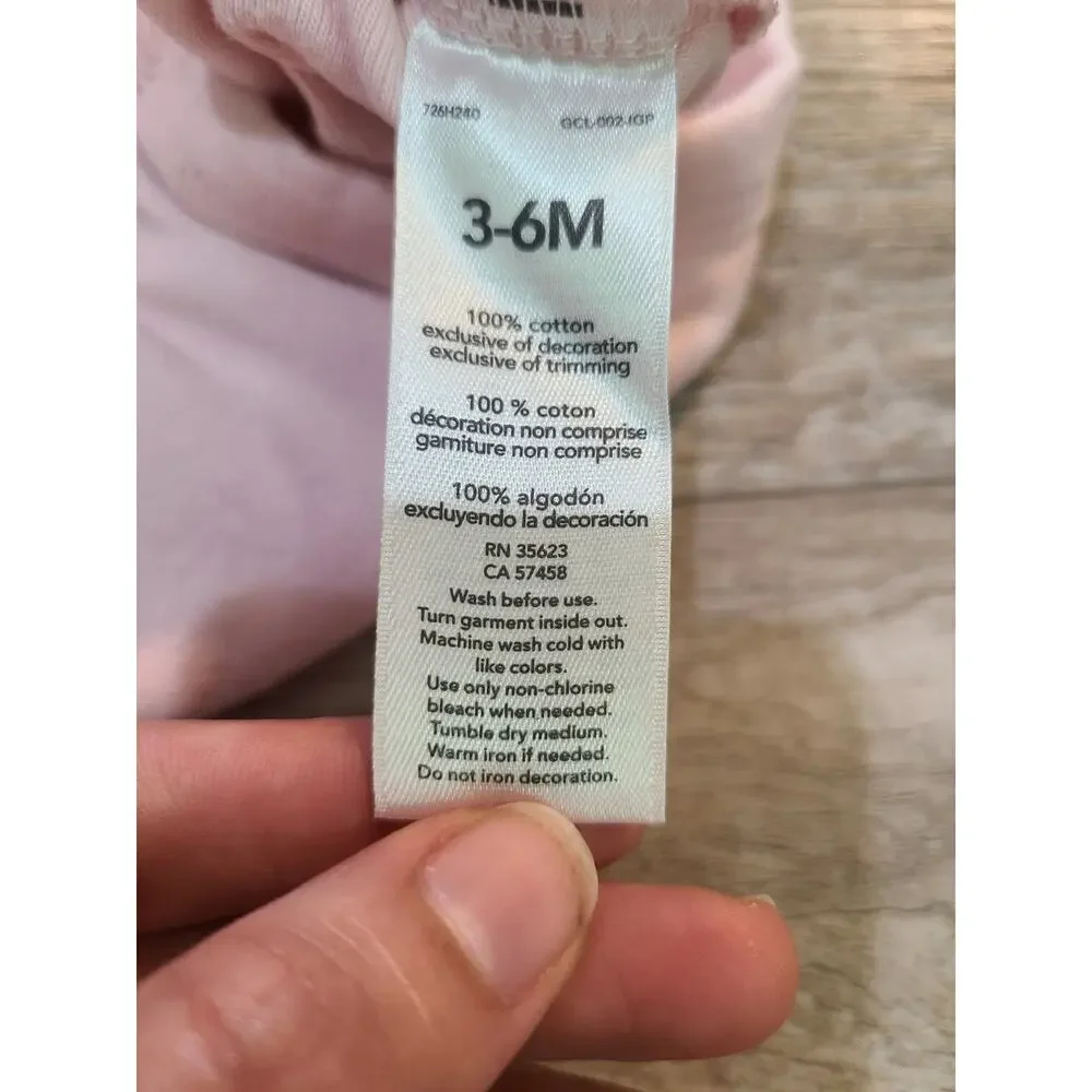 Child of mine by carter's 3 to 6 months light pink one piece
